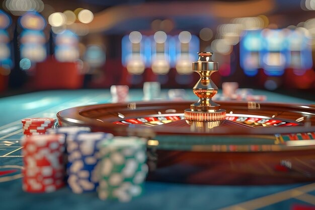 Live casino roulette wheel broadcast with dealer